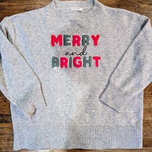 Love & Faith Brand "Merry & Bright" Sequenced Sweater Size L